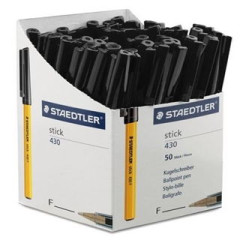 ΣΤΥΛΟ STICK ΚΟΥΤΙ ΤΩΝ 50ΤΕΜ STAEDTLER F ΚΟΚΚΙΝΟ 430F-2CP50