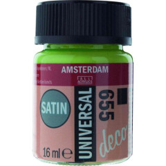 ΧΡΩΜΑ AMSTERDAM UNIVERSAL SATIN 655 APPLE GREEN 16ML