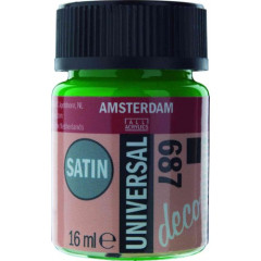 ΧΡΩΜΑ AMSTERDAM UNIVERSAL SATIN BRIGHT GREEN 687 16ML