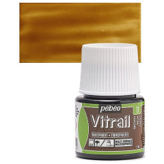 ΣΜΑΛΤΟ (ENAMEL) VITRAIL BROWN 45ML TRANSPARENT PEBEO