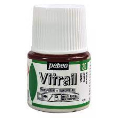 ΣΜΑΛΤΟ (ENAMEL) VITRAIL WHITE 45ML TRANSPARENT PEBEO