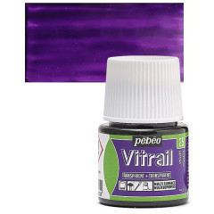 ΣΜΑΛΤΟ (ENAMEL) VITRAIL VIOLET 45ML TRANSPARENT PEBEO