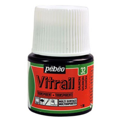 ΣΜΑΛΤΟ (ENAMEL) VITRAIL CORAL 45ML TRANSPARENT PEBEO