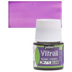 ΣΜΑΛΤΟ (ENAMEL) VITRAIL PARMA VIOLET 45ML TRANSPARENT PEBEO