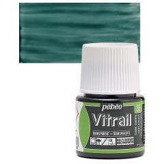 ΣΜΑΛΤΟ (ENAMEL) VITRAIL DARK GREEN 45ML TRANSPARENT PEBEO