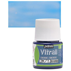 ΣΜΑΛΤΟ (ENAMEL) VITRAIL SKY BLUE 45ML TRANSPARENT PEBEO