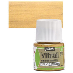 ΣΜΑΛΤΟ (ENAMEL) VITRAIL GOLD 45ML TRANSPARENT PEBEO