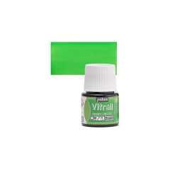 ΣΜΑΛΤΟ (ENAMEL) VITRAIL VIVID GREEN 45ML TRANSPARENT PEBEO