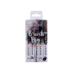 ECOLINE ROYAL TALENS BRUSHPEN ΣΕΤ 5TEM GREY