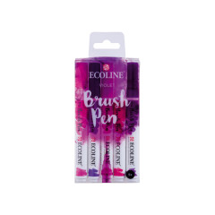 ECOLINE ROYAL VIOLET  BRUSHPEN ΣΕΤ 5TEM TALENS