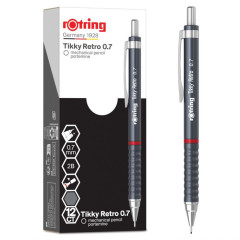 ΜΗΧΑΝΙΚΟ ΜΟΛΥΒΙ RETRO 0.7  GREY ROTRING  (ΣΥΣΚ-12ΤΕΜ)