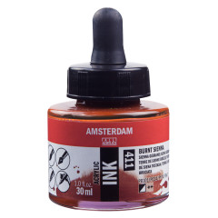 ΜΕΛΑΝΙ INK AMSTERDAM 411 30ML BURNT SIENNA (ΣΥΣ-3TEM)