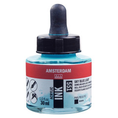 ΜΕΛΑΝΙ INK AMSTERDAM 551 30ML SKY BLUE LIGHT (ΣΥΣ-3TEM)