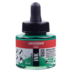 ΜΕΛΑΝΙ INK AMSTERDAM 615 30ML EMERALD GREEN (ΣΥΣ-3TEM)