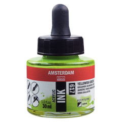 ΜΕΛΑΝΙ INK AMSTERDAM 617 30ML YELLOWISH GREEN (ΣΥΣ-3TEM)