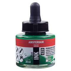 ΜΕΛΑΝΙ INK AMSTERDAM 619 30ML PERMANENT GREEN DEEP (ΣΥΣ-3TEM)