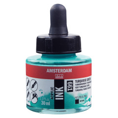 ΜΕΛΑΝΙ INK AMSTERDAM 661 30ML TURQ.GREEN (ΣΥΣ-3TEM)