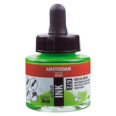 ΜΕΛΑΝΙ INK AMSTERDAM 672 30ML REFLEX GREEN (ΣΥΣ-3TEM)