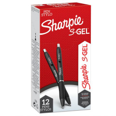 ΣΤΥΛΟ SHARPIE S-GEL ΜΑΥΡΟ 0,7 (ΣΥΣΚ-12ΤΕΜ)