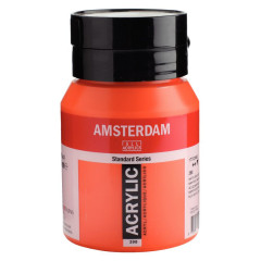 ΑΚΡΥΛΙΚΟ AMSTERDAM 500ML No 398 NAPH.RED LT