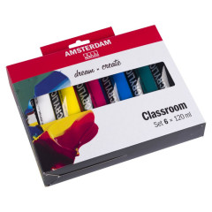 ΣΕΤ ΑΚΡΥΛΙΚΑ AMSTERDAM 6X120ML CLASSROOM