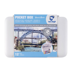 WATERCOLOUR  POCKET BOX VAN GOGH ΣΕ ΚΥΒΟ (ΠΑΣΤΙΛΙΕΣ) 12 ΤΕΜ GOGH.SET HP8612