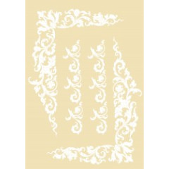 TRANSFER GOLOR 22X33CM 2302-WHITE ARTEBELLA