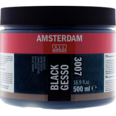 AMSTERDAM GESSO BLACK 3007 500ML