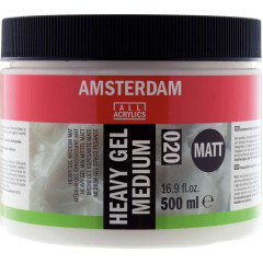 AMSTERDAM HEAVY GEL MEDIUM 020 MATT 500ML