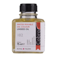 ΛΙΝΕΛΑΙΟ LINSEED OIL 75ML ΓΙΑ ΛΑΔΙ ΖΩΓΡΑΦΙΚΗΣ COBRA WATER MIXABLE