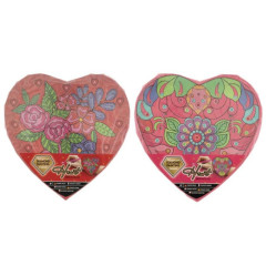 DIAMOND PAINTING HEART SHAPE  29X29CM 2 ΣΧΕΔΙΑ