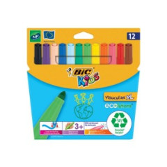 ΜΑΡΚΑΔΟΡΟΙ ΖΩΓΡΑΦΙΚΗΣ ΣΕΤ12ΧΡΩΜ ECO VISACOLOR KIDS ΜΠΙΚ