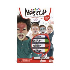 ΧΡΩΜΑΤΑ ΠΡΟΣΩΠΟΥ MASK UP PARTY CARIOCA  SET 6 ΧΡΩΜΑΤΑ