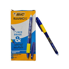 ΣΤΥΛΟ BIC ΣΒΗΝΟΜΕΝΟ ΜΠΛΕ  ILLUSIC 0,7ΜΜ  (ΣΥΣΚ-12ΤΕΜ)