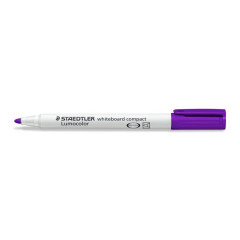 ΜΑΡΚΑΔΟΡΟI ΑΣΠΡΟΠΙΝΑΚΑ ΛΕΠΤΟI ΜΩΒ LUMOCOLOR 1-2MM STAEDTLER (ΣΥΣΚ-10ΤΕΜ)