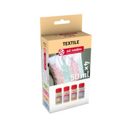 ΧΡΩΜΑΤΑ ΓΙΑ ΥΦΑΣΜΑ TEXTILE  ΣΕΤ 4Χ50ML PASTEL