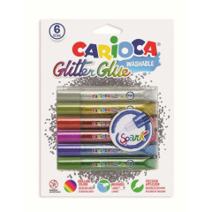 ΚΟΛΛΑ GLITTER 10.5ML 6TEM CARIOCA