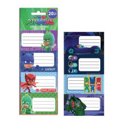 ΕΤΙΚΕΤΕΣ ΑΥΤΟΚΟΛΛΗΤΕΣ PJ MASKS 5ΣΧΕΔΙΑ (ΣΥΣΚ-20ΤΕΜ)