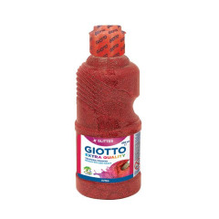 ΤΕΜΠΕΡΑ ΜΠΟΥΚΑΛΙ 250ML ΚΟΚΚΙΝΟ GLITTER GIOTTO