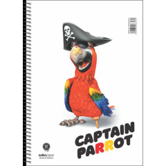 ΣΠΙΡΑΛ CAPTAIN PARROT 21Χ29 1Θ 60ΣΕΛ (ΣΥΣΚ-10ΤΕΜ)