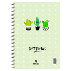 ΣΠΙΡΑΛ BEST FRIENDS 21X29/240σελ.4θ (ΣΥΣΚ-6 ΤΕΜ)