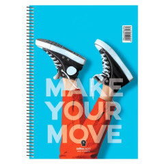 ΣΠΙΡΑΛ MAKE YOUR MOVE 17X25/120σελ. 1θ (ΣΥΣΚ-10ΤΕΜ)