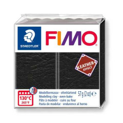 STAEDTLER ΠΗΛΟΣ FIMO LEATHER EFFECT  8010-909 57gr BLACK