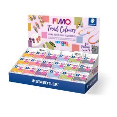 ΒΙΤΡΙΝΑ  FIMO  SOFT  TREND COLOURS 57gr 72τεμ.