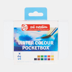 WATERCOLOUR  POCKET BOX ART CREATION  12TEM ΣΕ ΚΑΣΕΤΙΝΑ