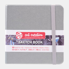 ΜΠΛΟΚ ΣΧΕΔΙΟΥ SHINY SILVER 12Χ12 80Φ 140GR  SKETCH BOOK ART CREATION