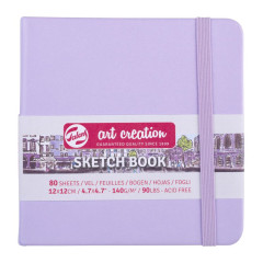 ΜΠΛΟΚ ΣΧΕΔΙΟΥ PASTEL VIOLET 12Χ12 80Φ 140GR SKETCH BOOK TALENS ART CREATION