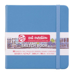 ΜΠΛΟΚ ΣΧΕΔΙΟΥ LAKE BLUE 12Χ12 140gr  80φυλ. SKETCH BOOK TALENS ART CREATION