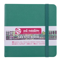 ΜΠΛΟΚ ΣΧΕΔΙΟΥ FOREST GREEN 12Χ12 80Φ 140GR SKETCH BOOK TALENS ART CREATION