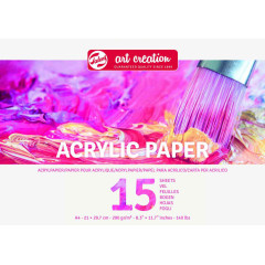 ΜΠΛΟΚ ACRYLIC PAPER A4 (21Χ29.7)  290gr  15φυλλα (ΣΥΣΚ-3ΤΕΜ)